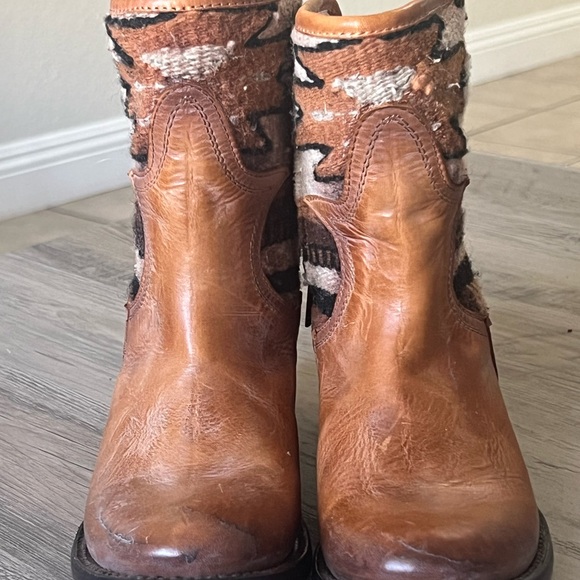 FREEBIRD By Steven Shine Ankle Brown Leather Boots size 6 - Picture 3 of 16